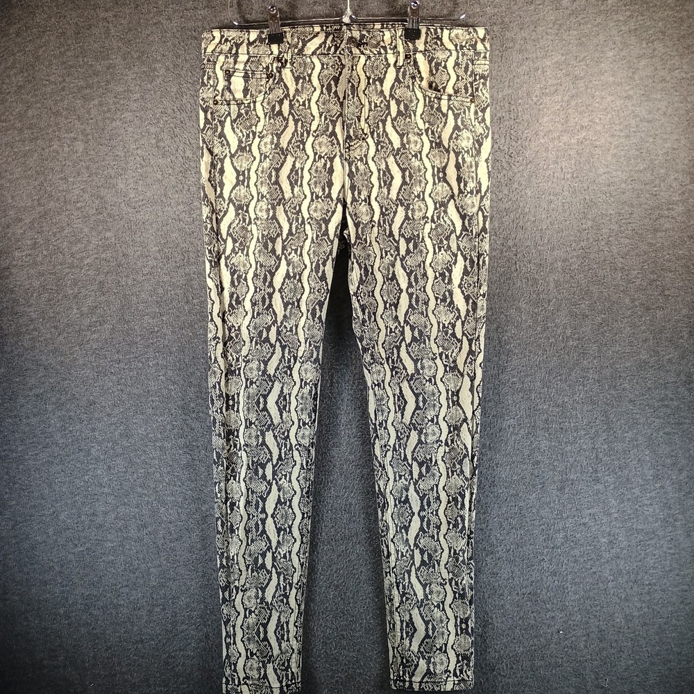Wild Fable Jeans Women 12 Snake Skin Bold Daring Rock N Roll Edgy Serpentine